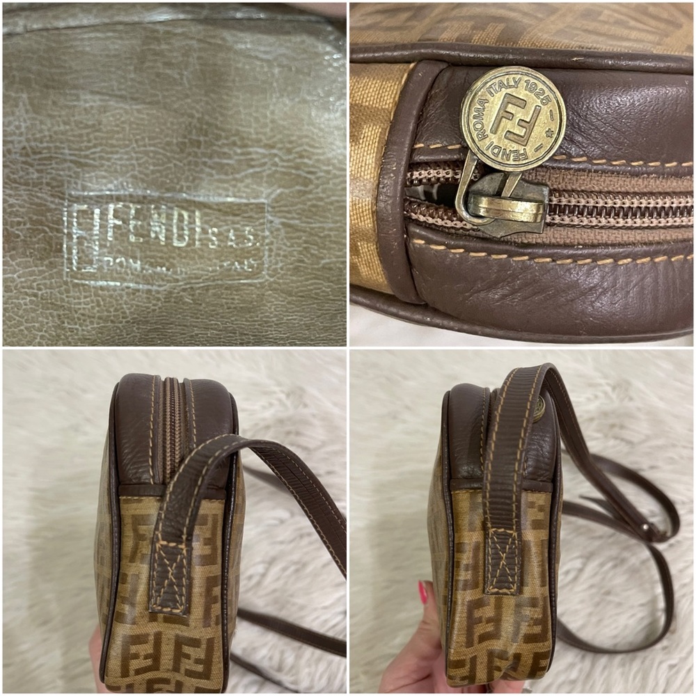 Fendi Brown Monogram Shoulder Bag - Picture 12 of 13
